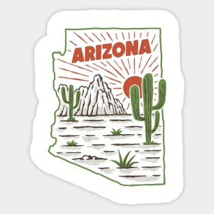 Arizona map Sticker